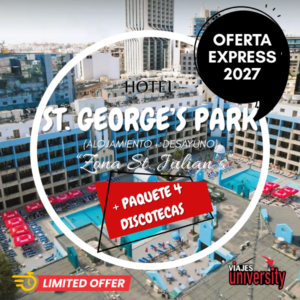 (OFERTA TIEMPO LIMITADO) HOTEL ST. GEORGE'S PARK || VIAJE A MALTA
